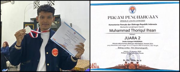 Mahasiswa FTV Muhammad Thoriqul Ihsan Juara 2 Kreativesia 2023